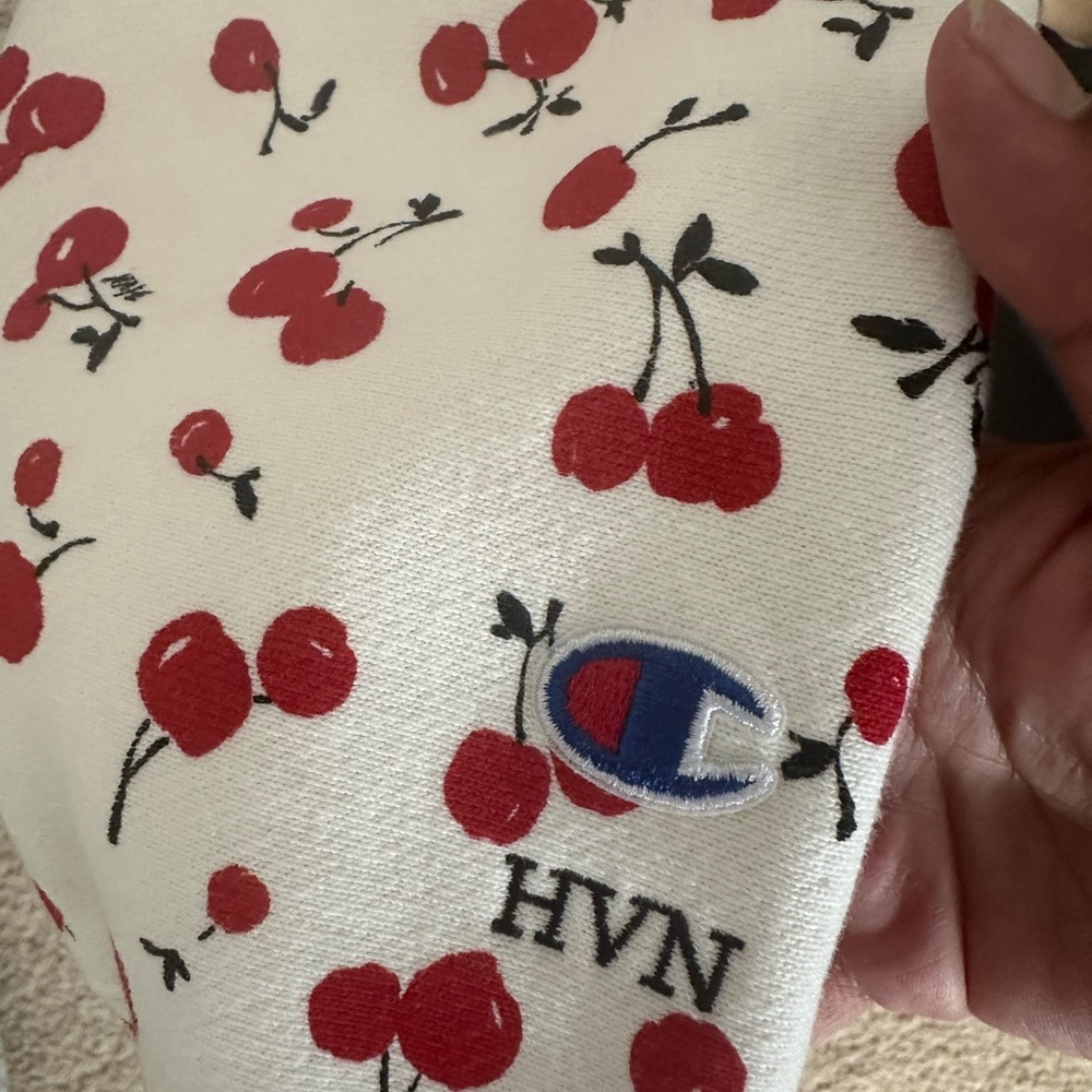 HVN x Champion Cherry Print Hoodie - Picture 3 of 4
